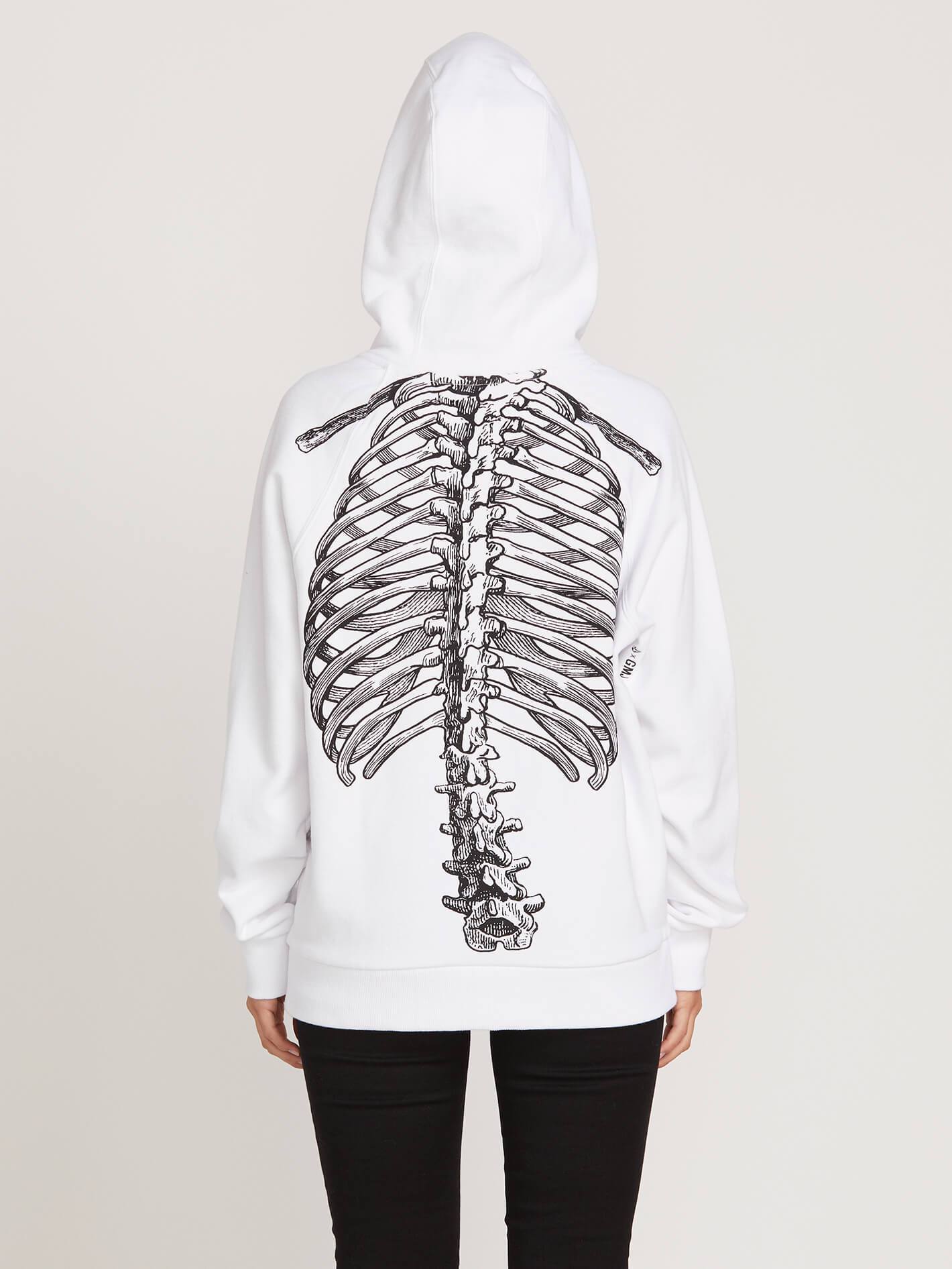 Sweat à capuche Gmj - White