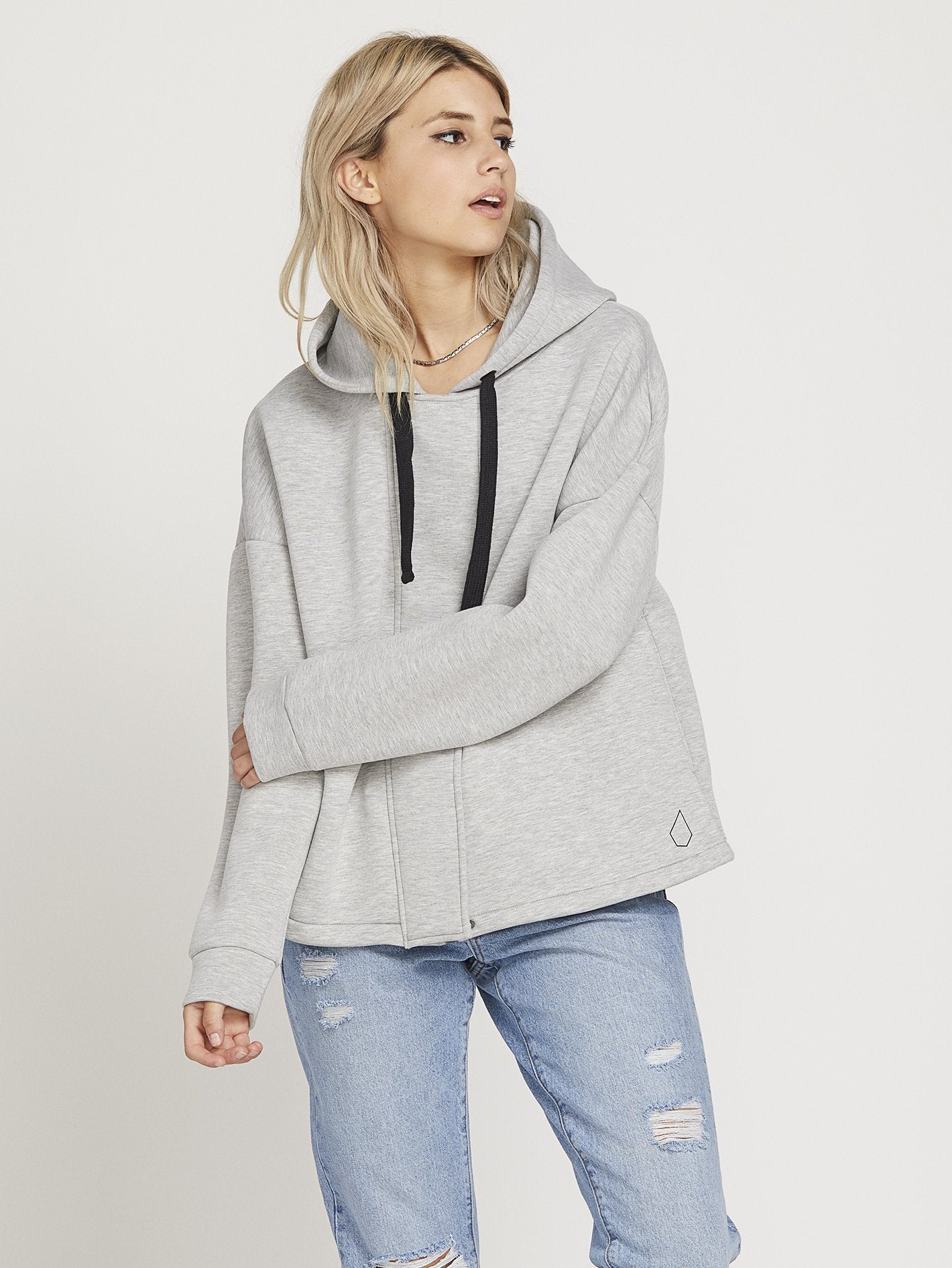 Time's 4 Hoodi Sweatshirt - Light Gray