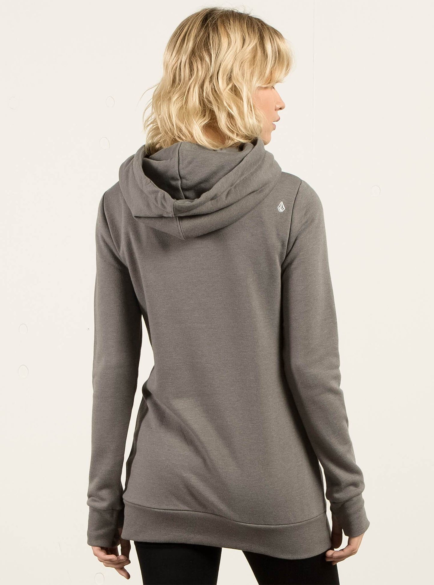 Walk On By Long Hooded Sweatshirt - Charcoal