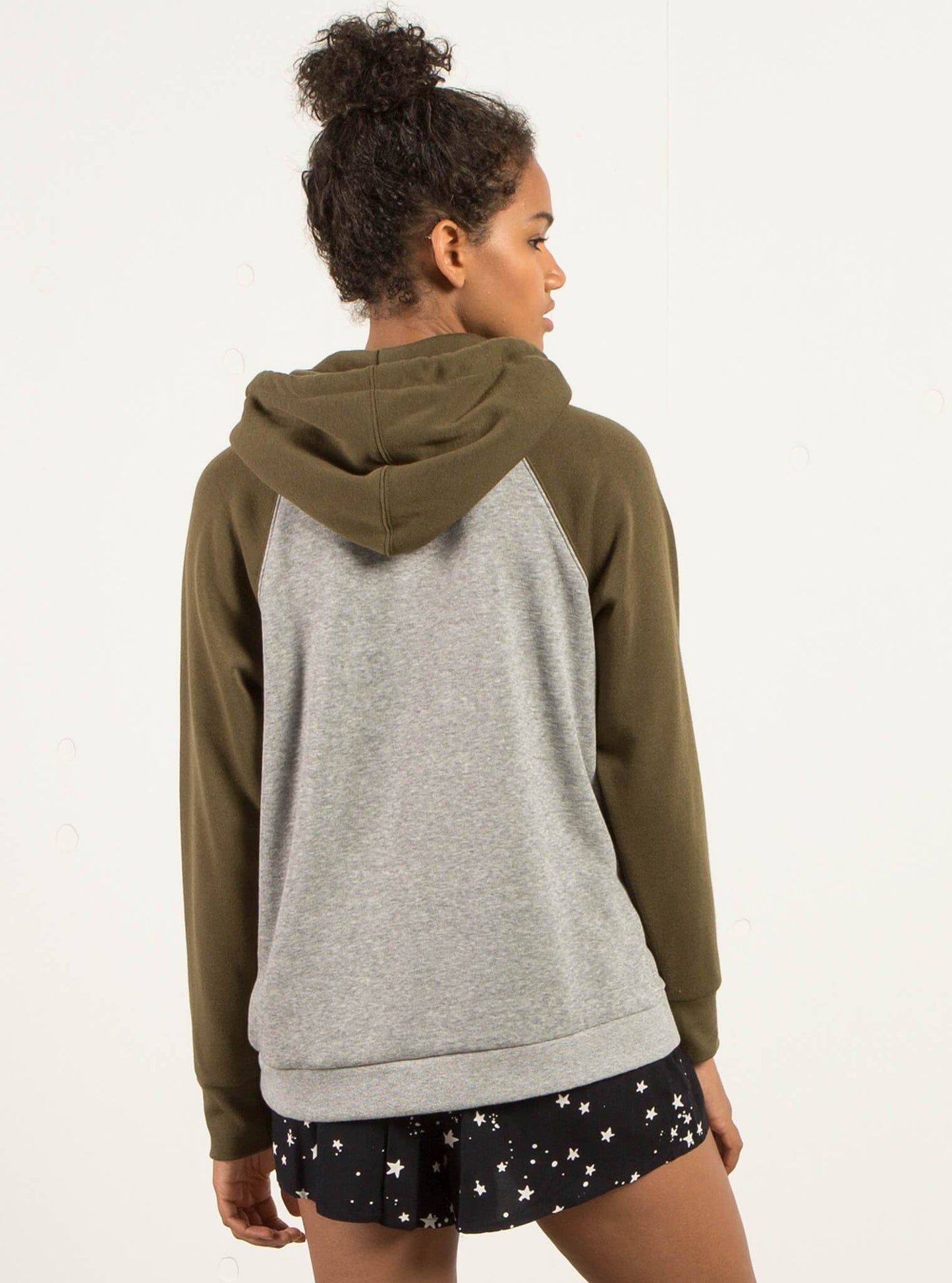 Georgia May Jagger Hooded Sweatshirt - Heather Gray