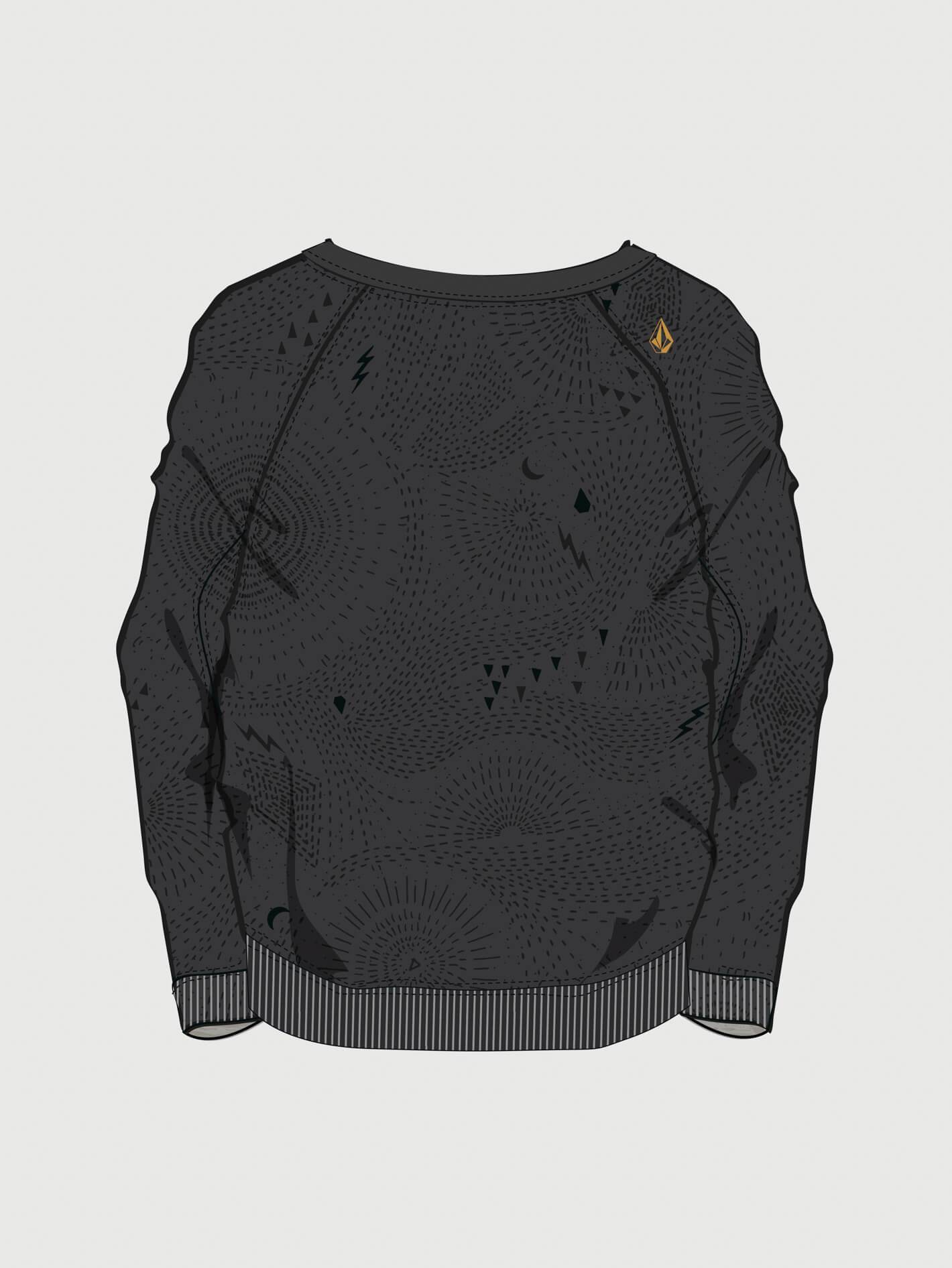 Sweatshirt Space Trip Crew Neck - Black