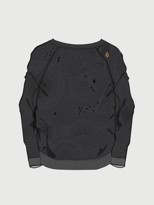 Sweatshirt Space Trip Crew Neck - Black
