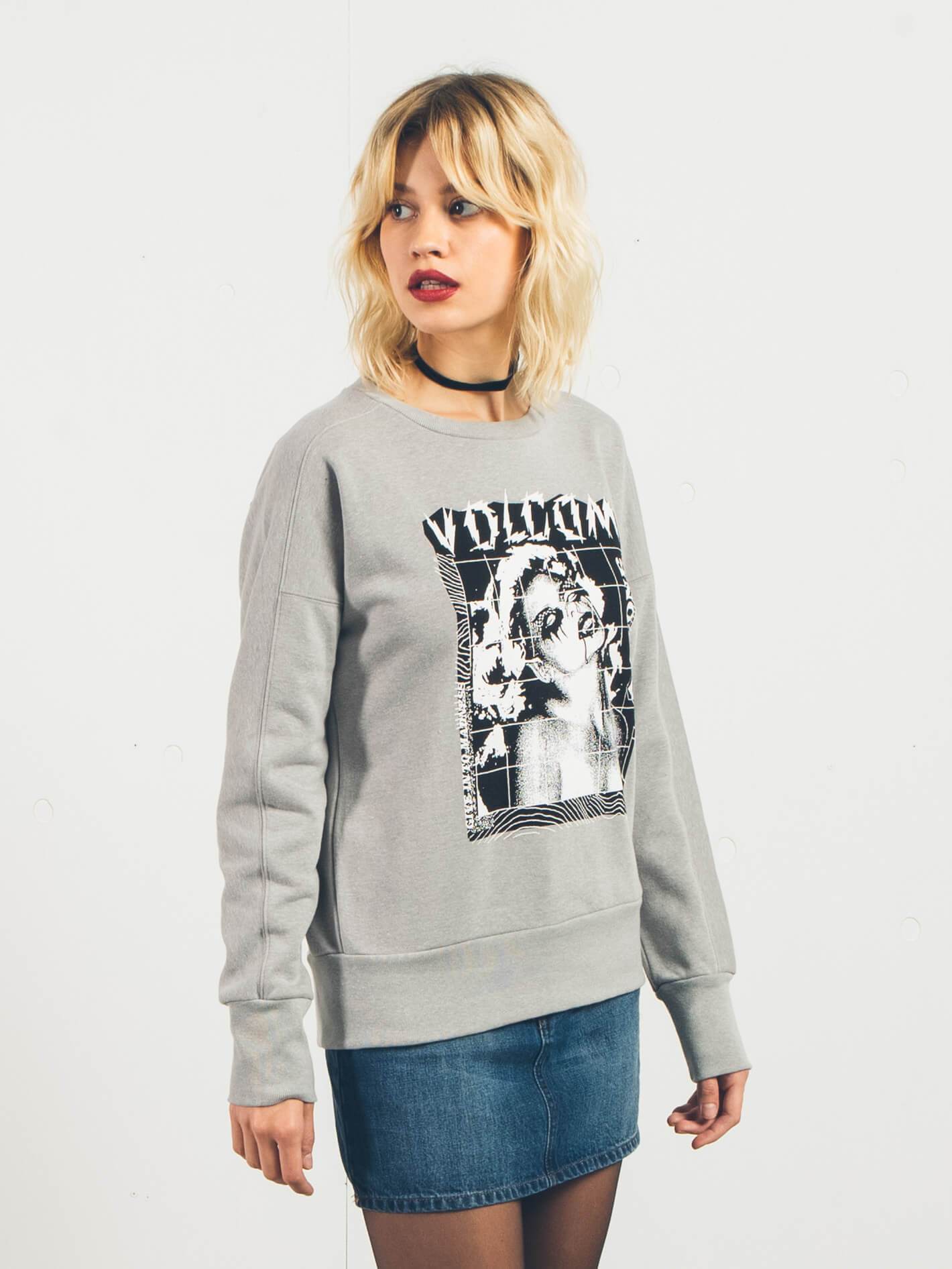 Sweatshirt Walk On By - Heather Grey