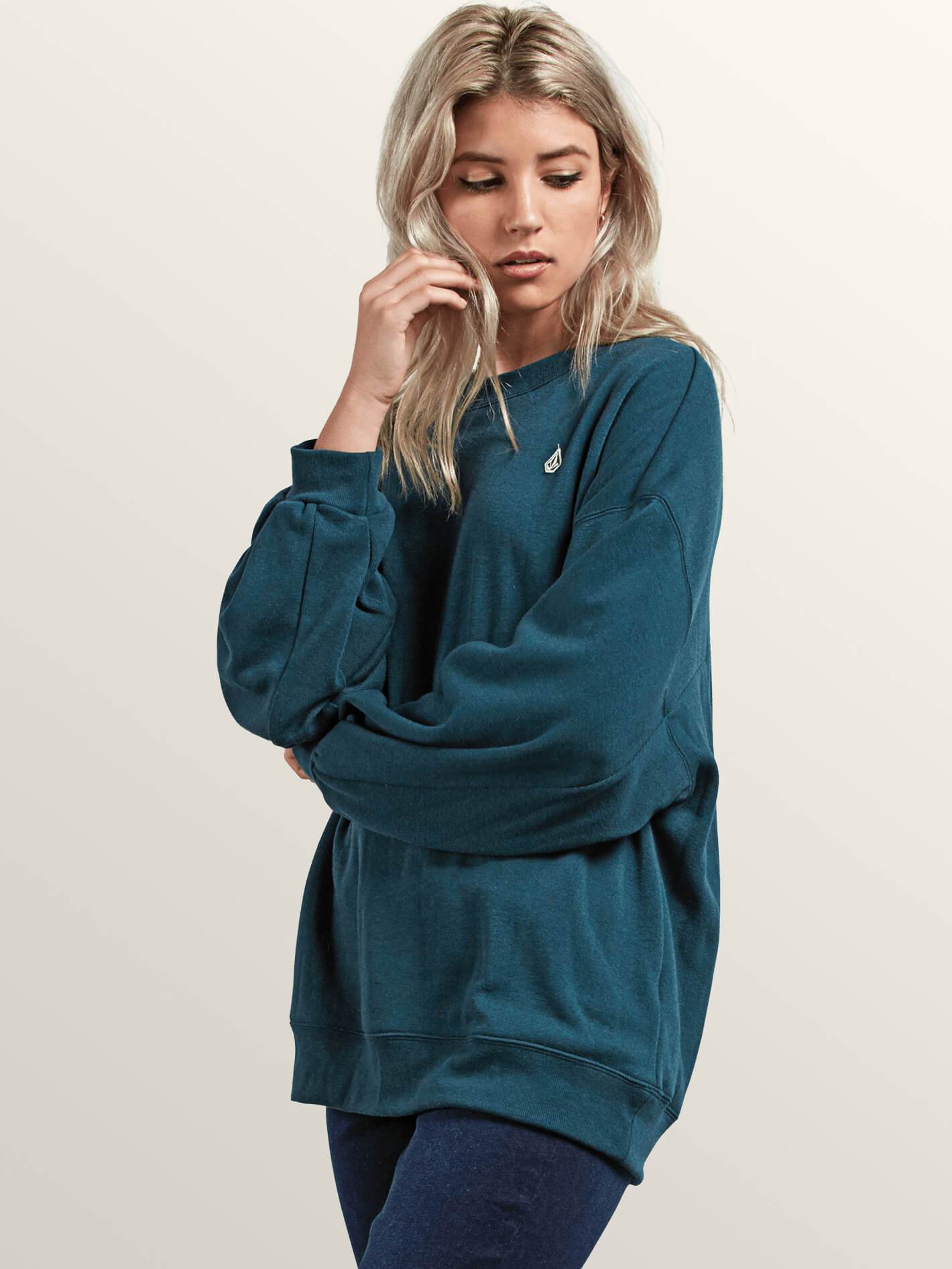 Darting Traffic Crew Sweatshirt - Evergreen