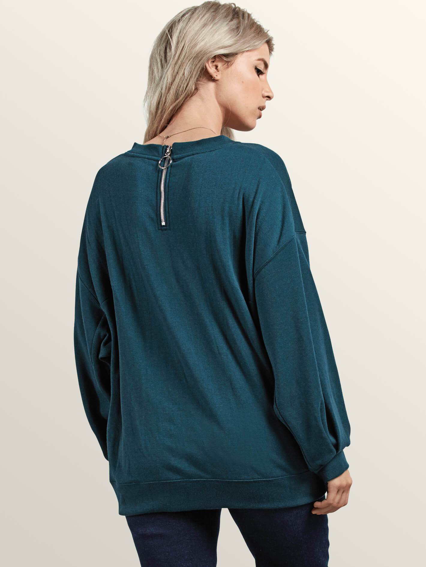 Darting Traffic Crew Sweatshirt - Evergreen
