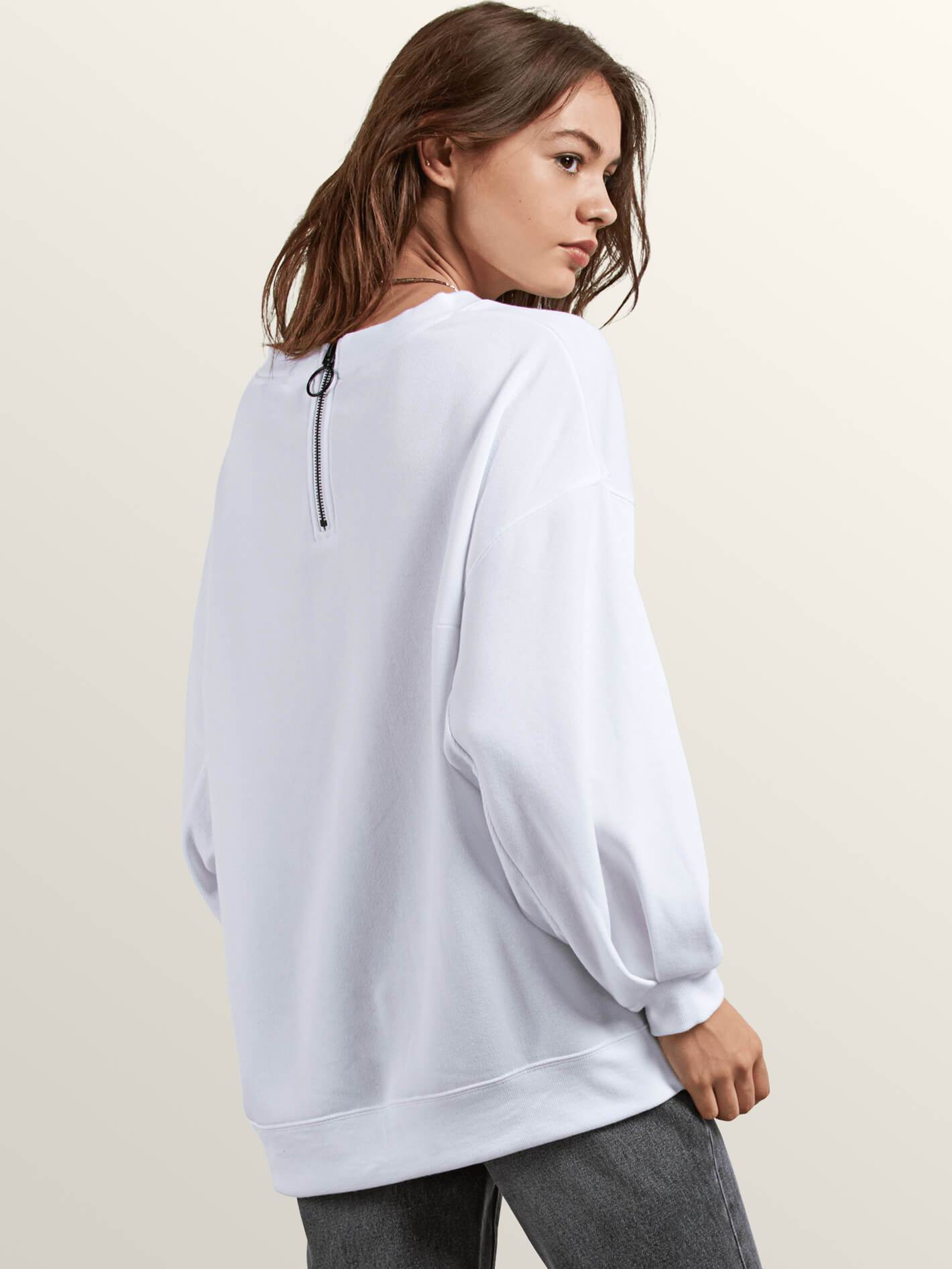 Sweat Darting Traffic Crew - White