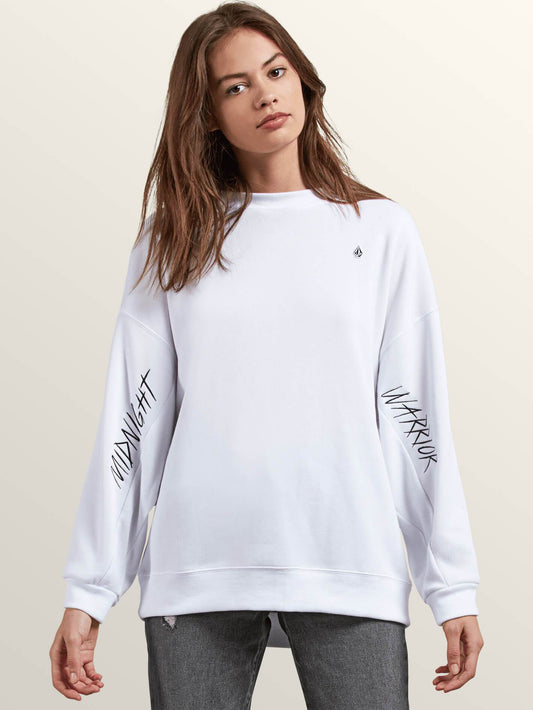 Sweat Darting Traffic Crew - White