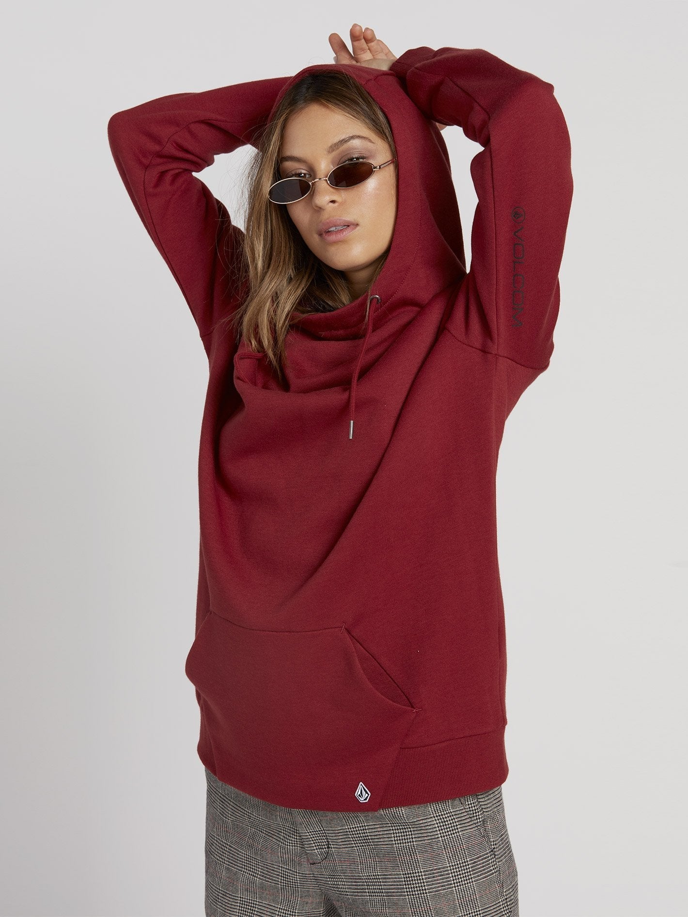 Sweat à capuche Walk On By High Neck - Auburn