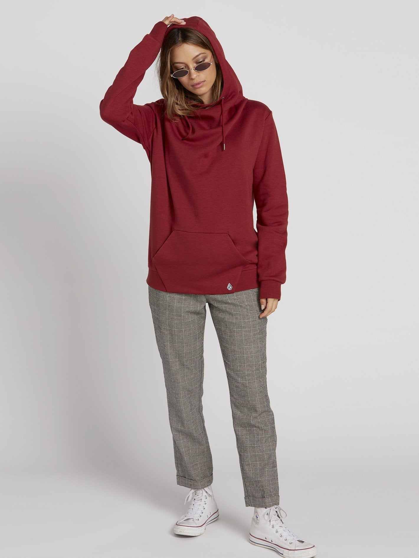 Sweat à capuche Walk On By High Neck - Auburn