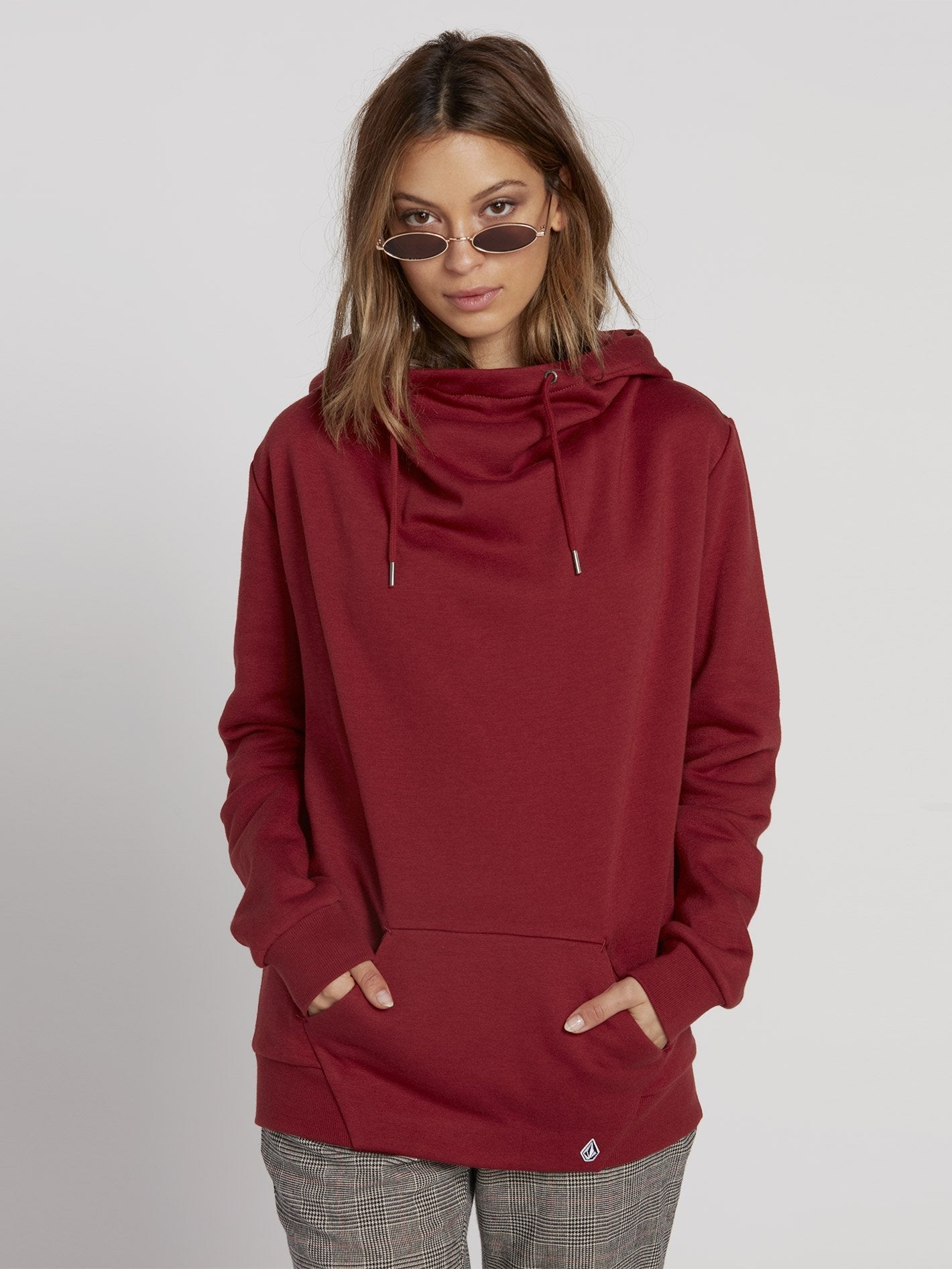 Sweat à capuche Walk On By High Neck - Auburn
