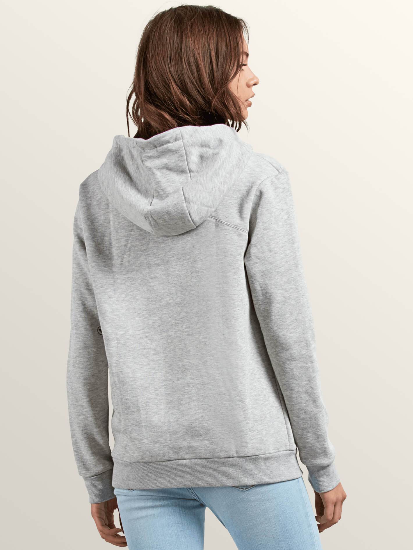 Walk On By High Neck Sweatshirt - Heather Gray