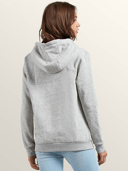 Walk On By High Neck Sweatshirt - Heather Gray