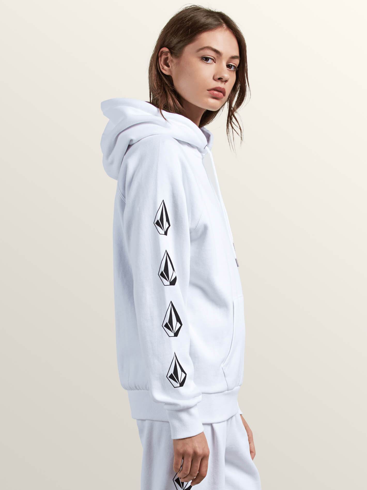 Gmj Hooded Sweatshirt - White
