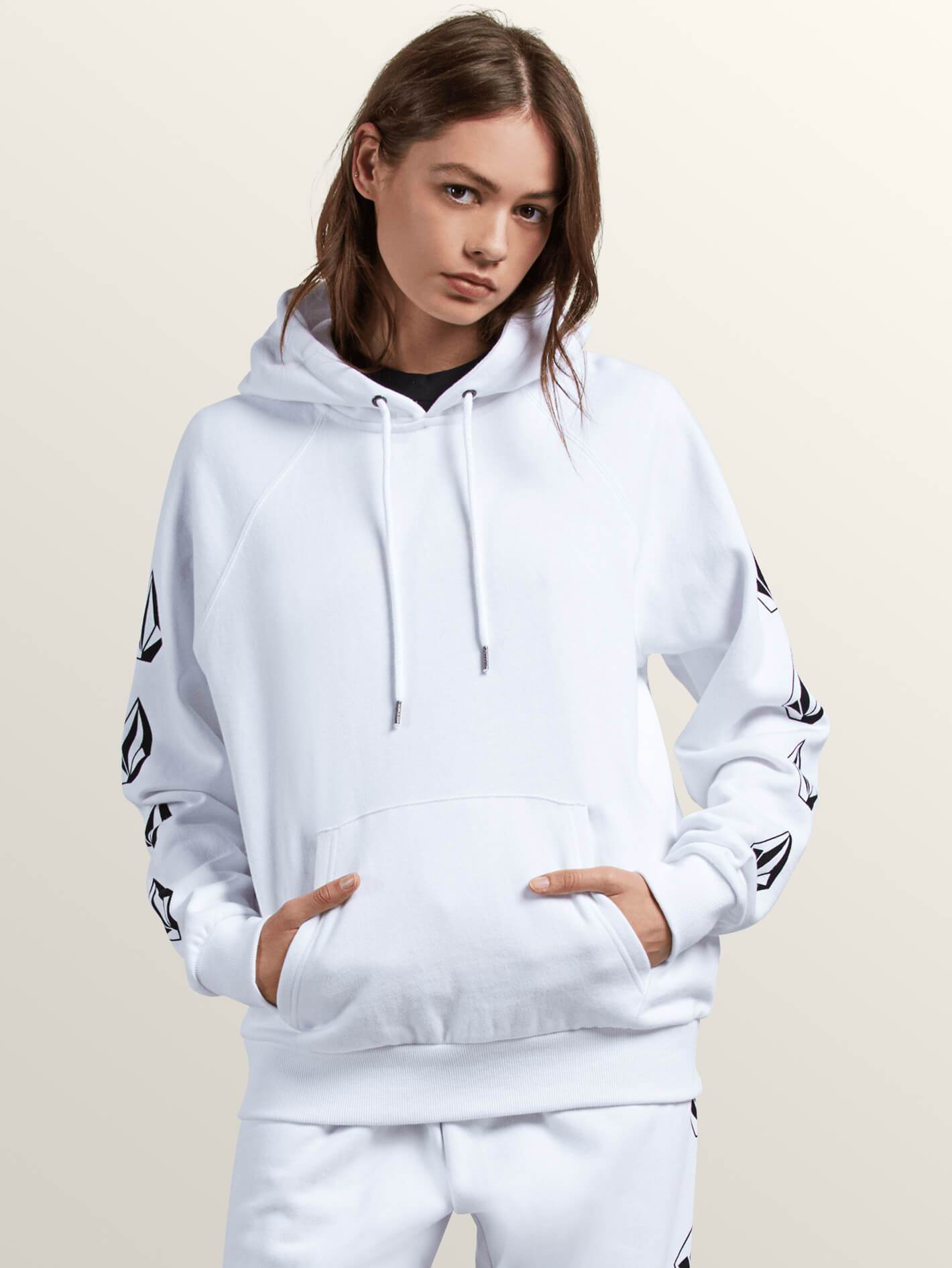 Gmj Hooded Sweatshirt - White