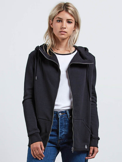 Walk On By Zip Sweatshirt - Black