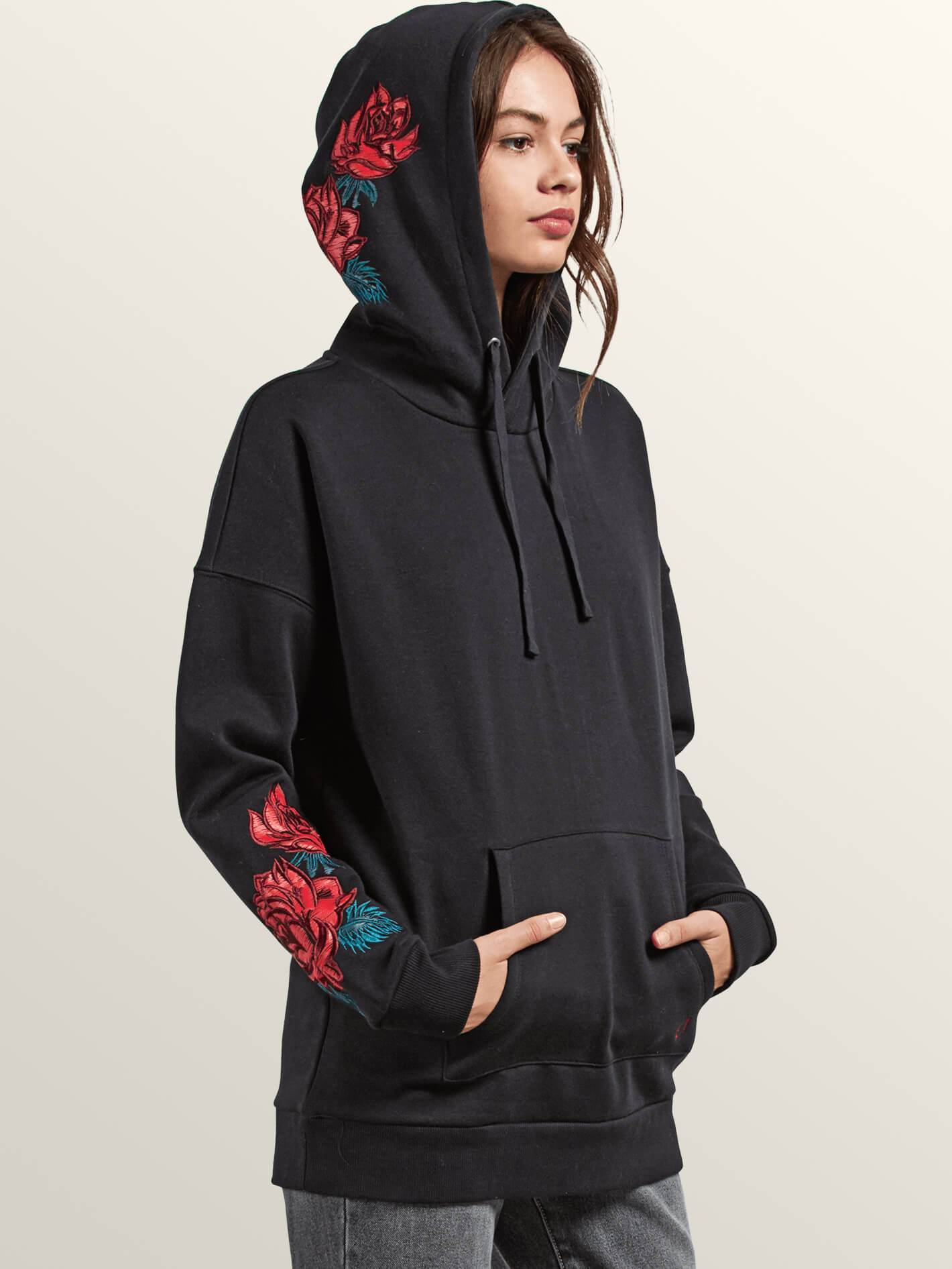 Sweat Burned Down Hoody - Black
