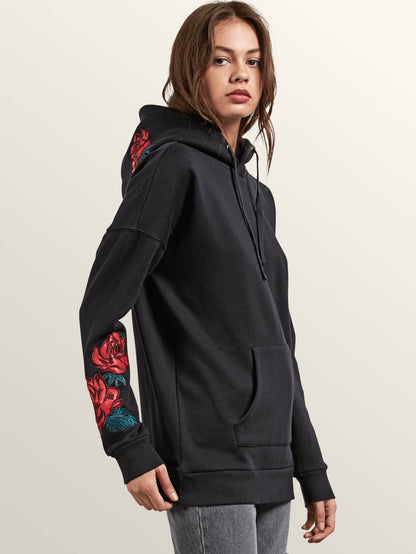 Sweat Burned Down Hoody - Black