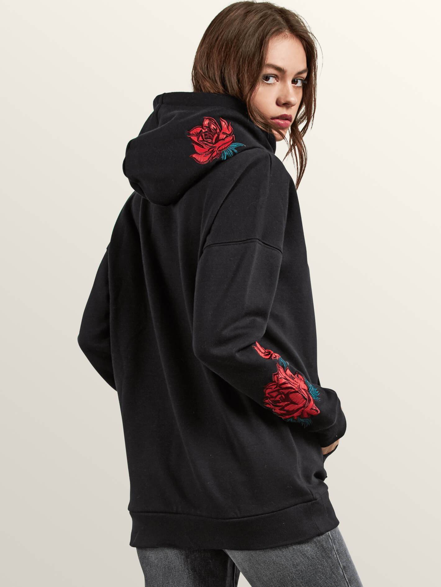 Sweat Burned Down Hoody - Black