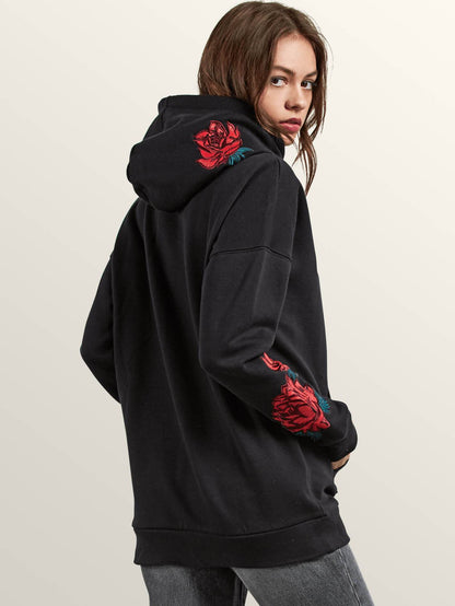 Sweat Burned Down Hoody - Black