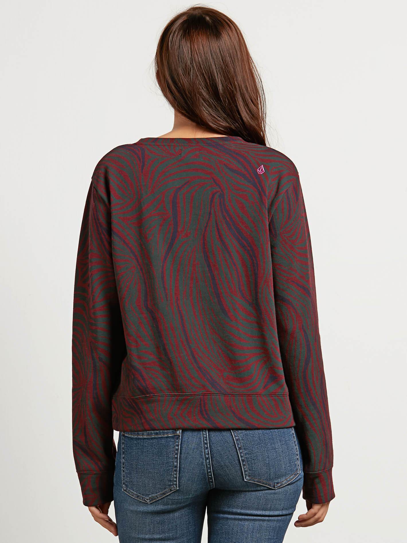 Splat Dat Crew Sweatshirt - Burgunderrot