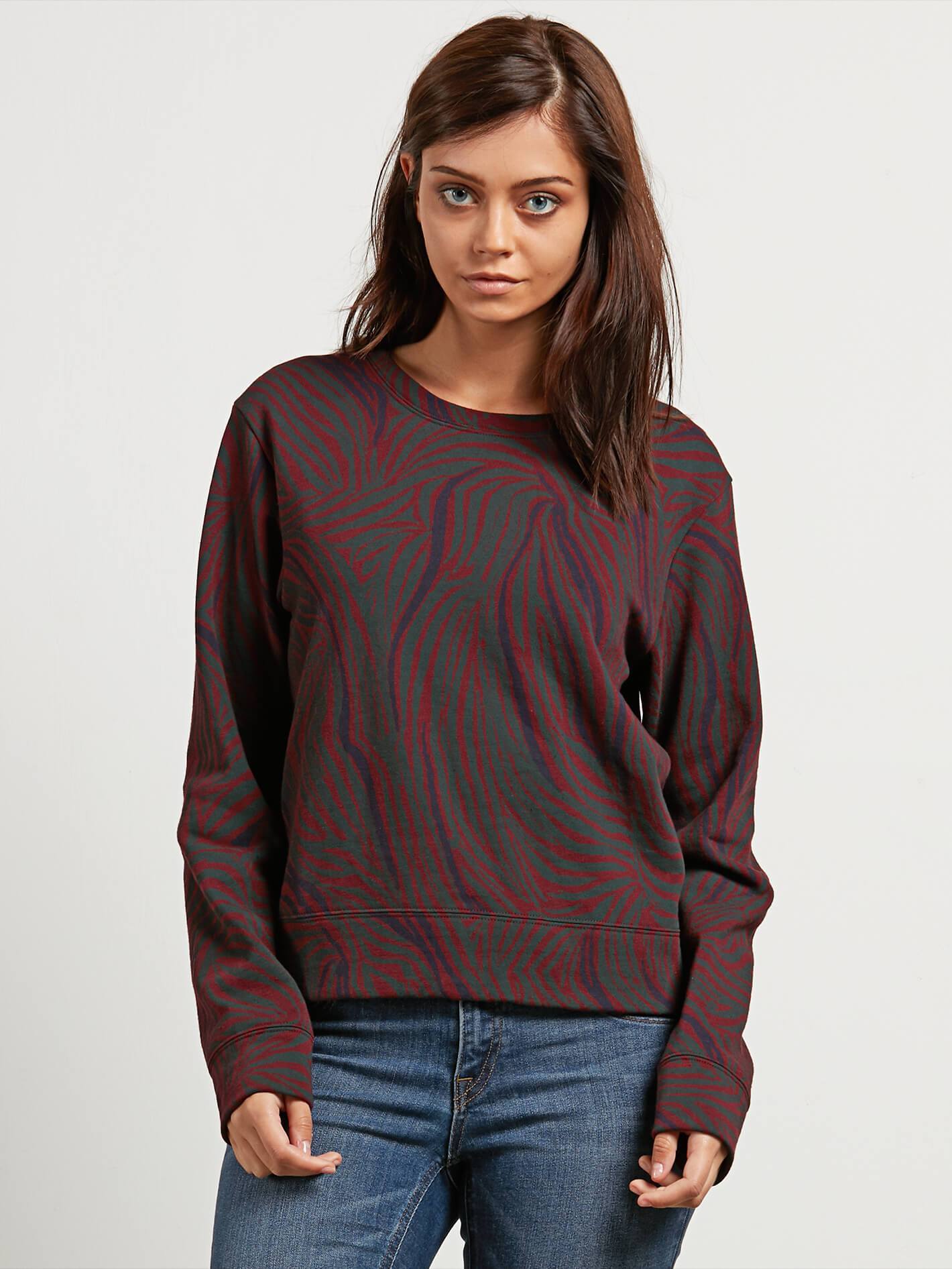 Splat Dat Crew Sweatshirt - Burgunderrot