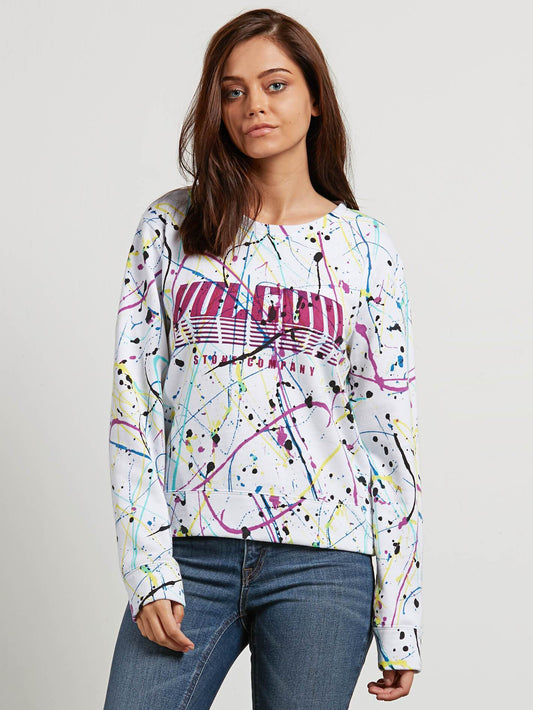Sweat Splat Dat Crew - White
