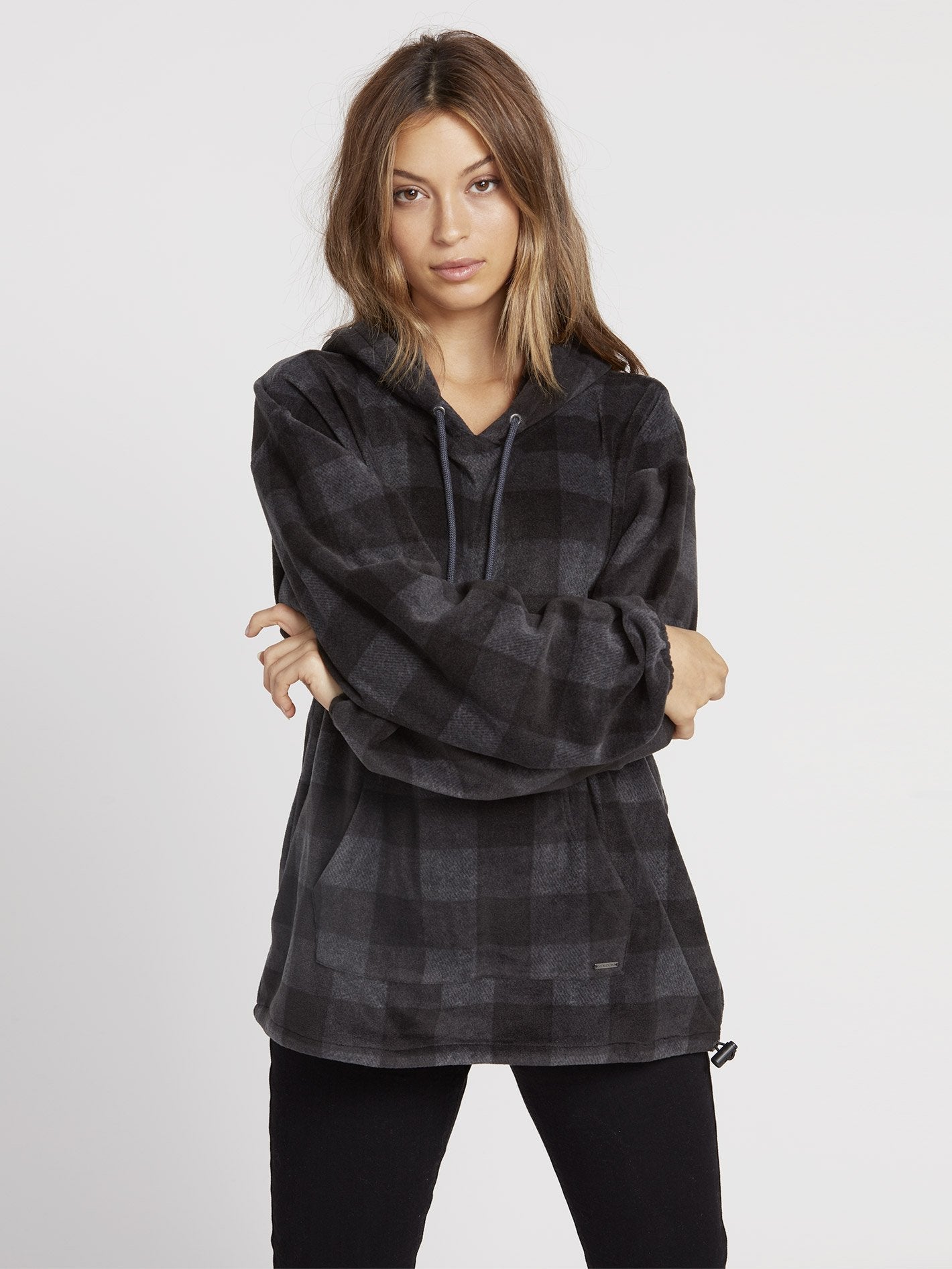 Straight Zipn Hoodie - Schwarze Kombination