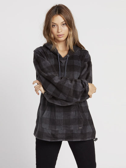 Straight Zipn Hoodie - Schwarze Kombination