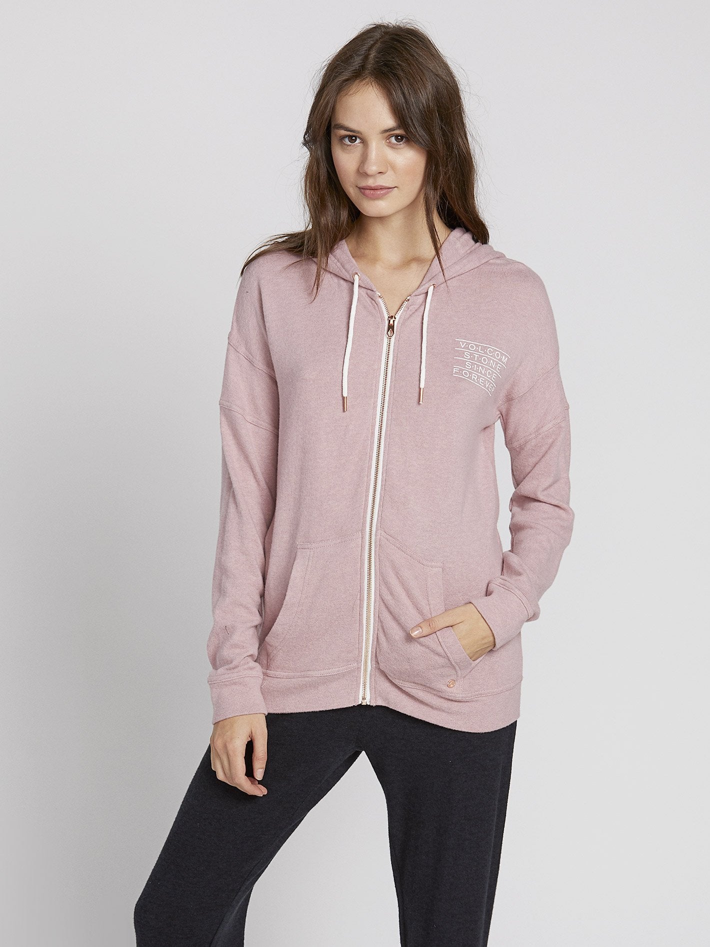 Sweat à capuche Lil Zip - Faded Mauve