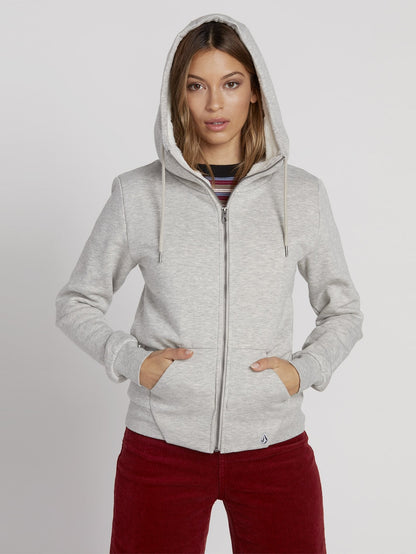Walk On By Sherpa Hoodie - Heather Gray
