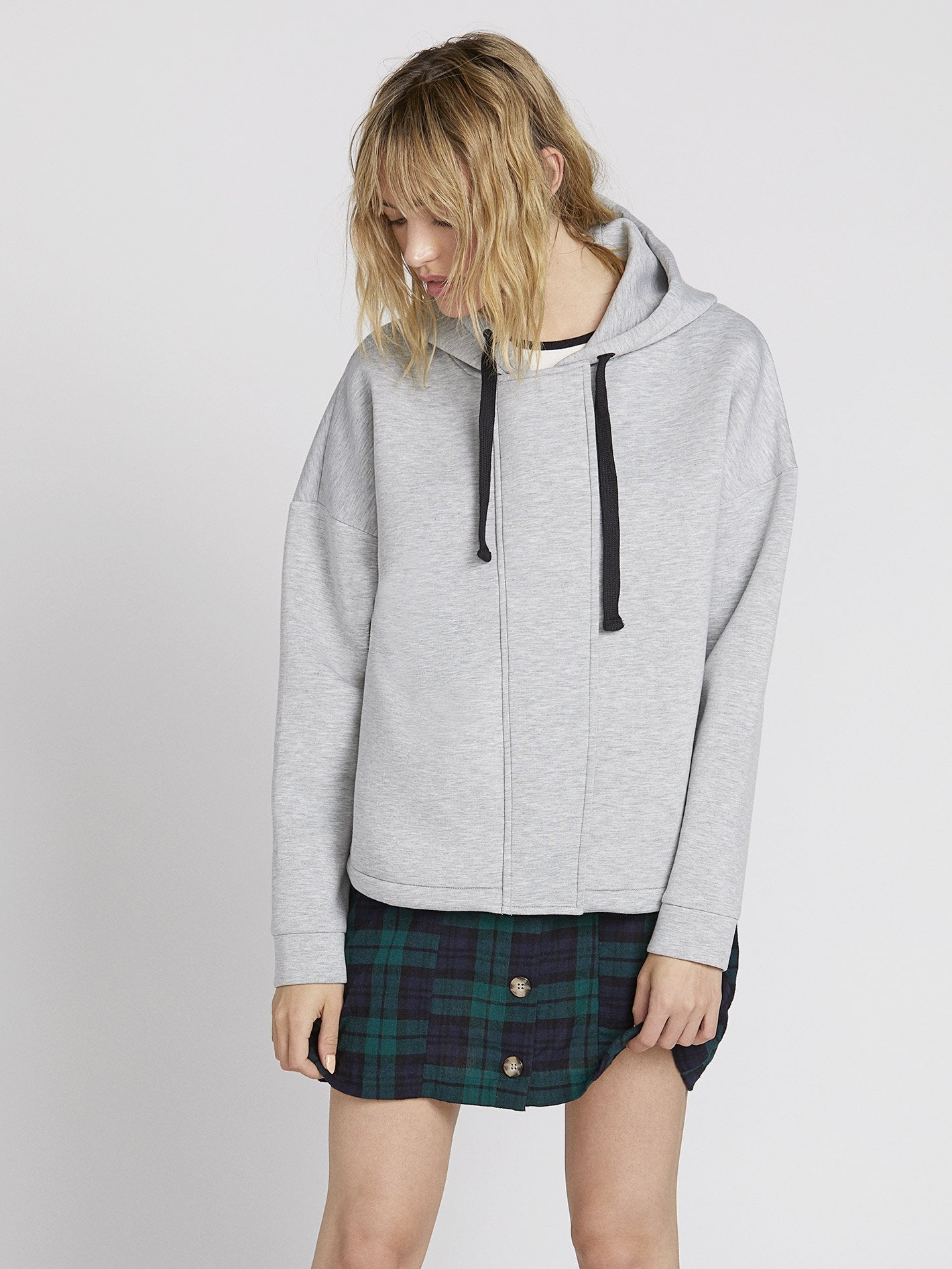 Time'S 4 Hoodi Hoodie - Hellgrau