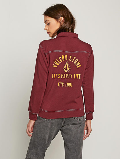 Stoney Sorority Zip Sweatshirt - Zinfandel