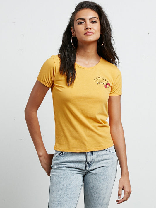 T-shirt à manches courtes Don't Even Trip - Citrus Gold