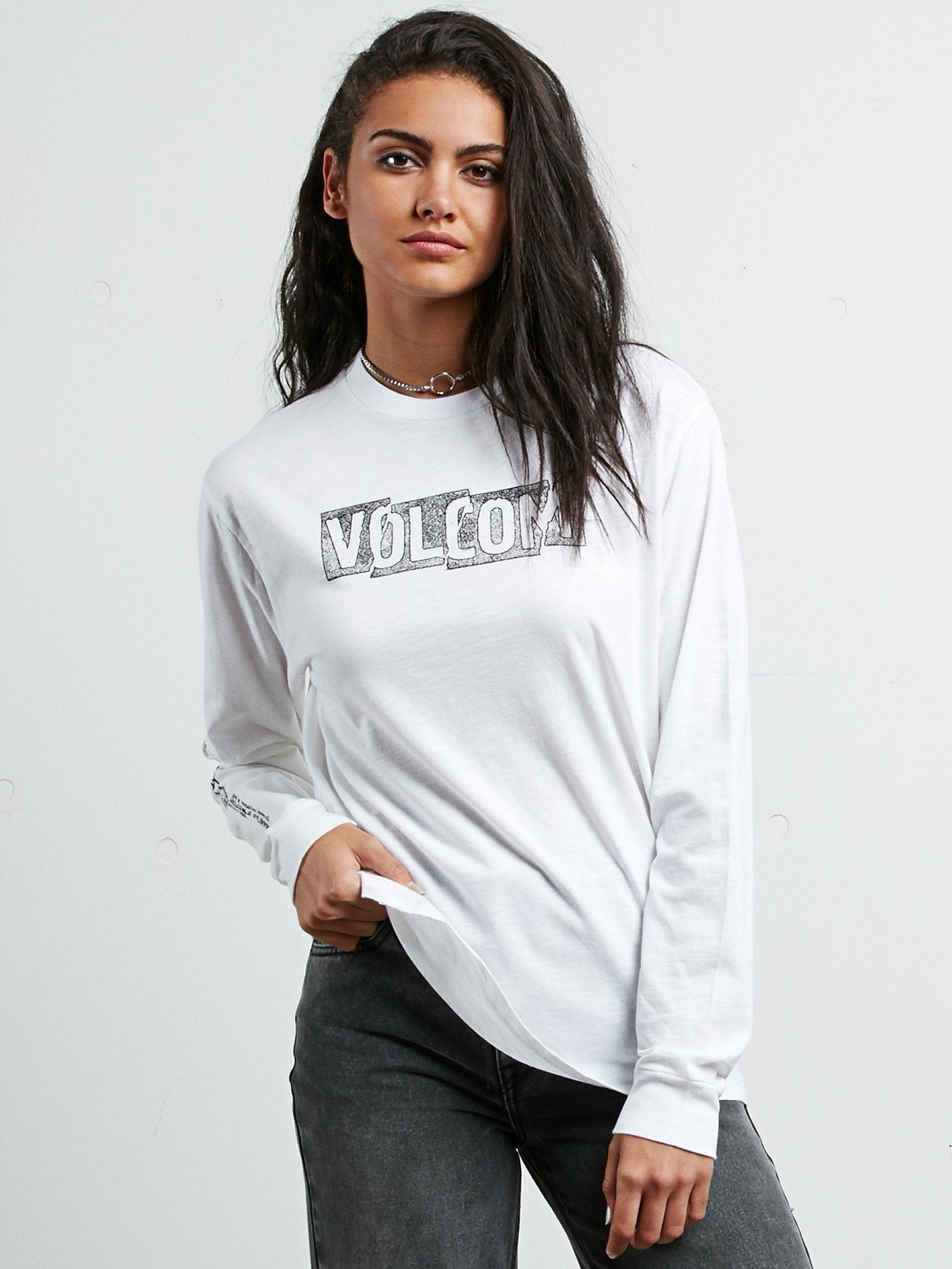 T-shirt à manches longues What A Trip - White