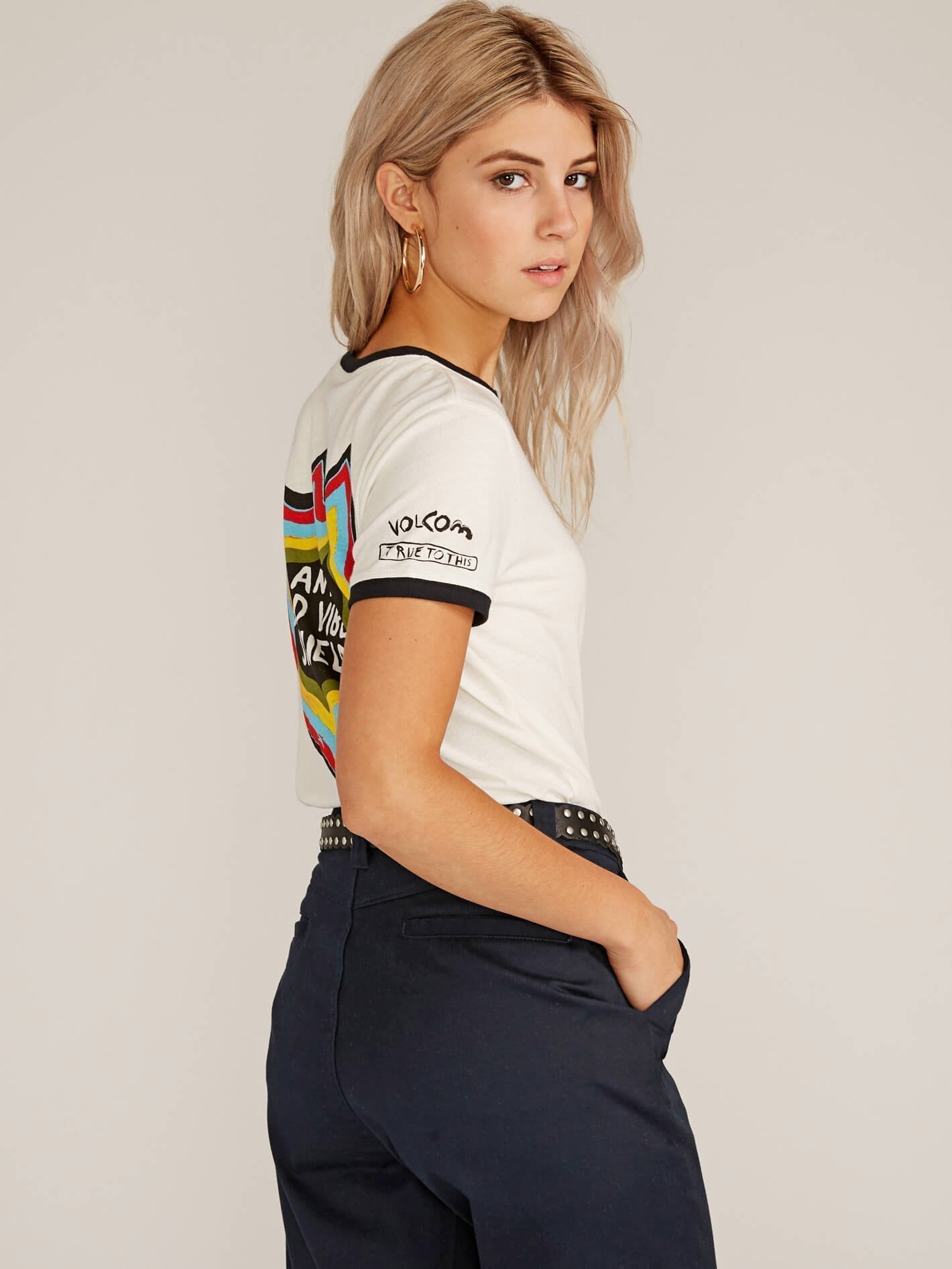 T-SHIRT RINGER - White