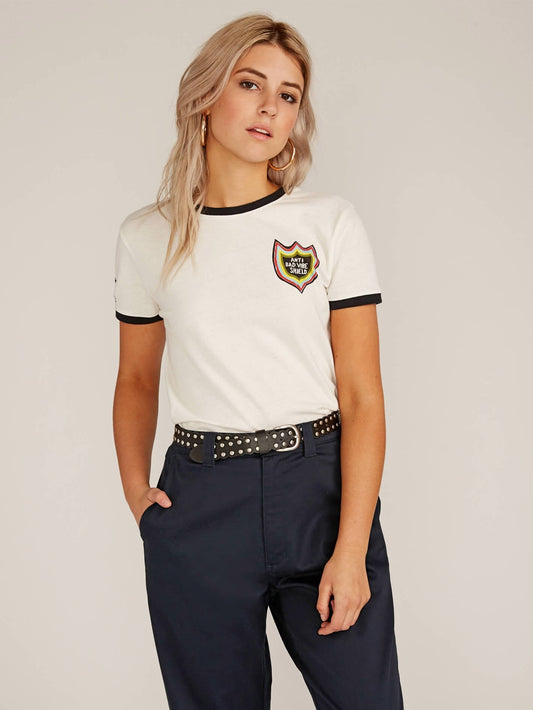 T-SHIRT RINGER - White