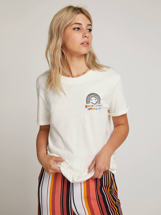 T-shirt Ozzie Rainbow - White