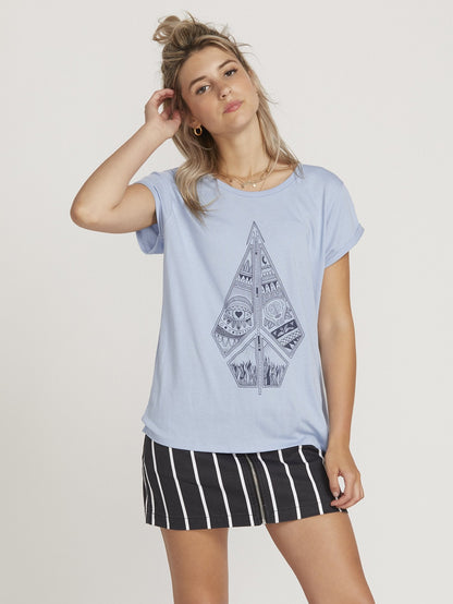 Radical Daze T-Shirt - Misty Blue