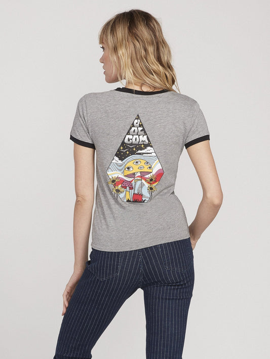 Go Faster Ringer T-Shirt - GRAU MELIERT