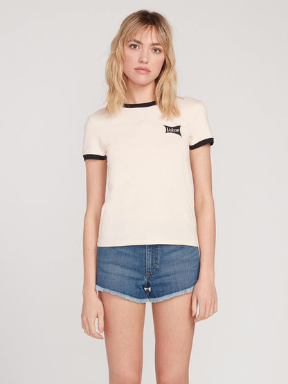 T-shirt Go Faster Ringer - LIGHT PEACH