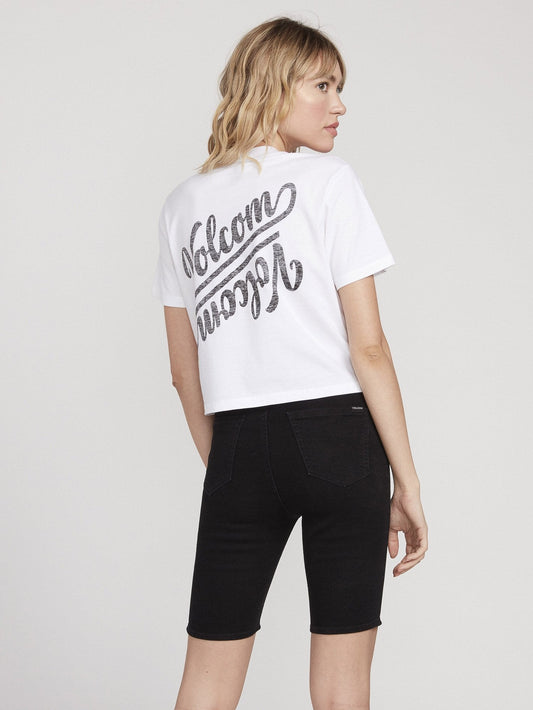 T-Shirt mit Taschenzifferblatt - WEISS