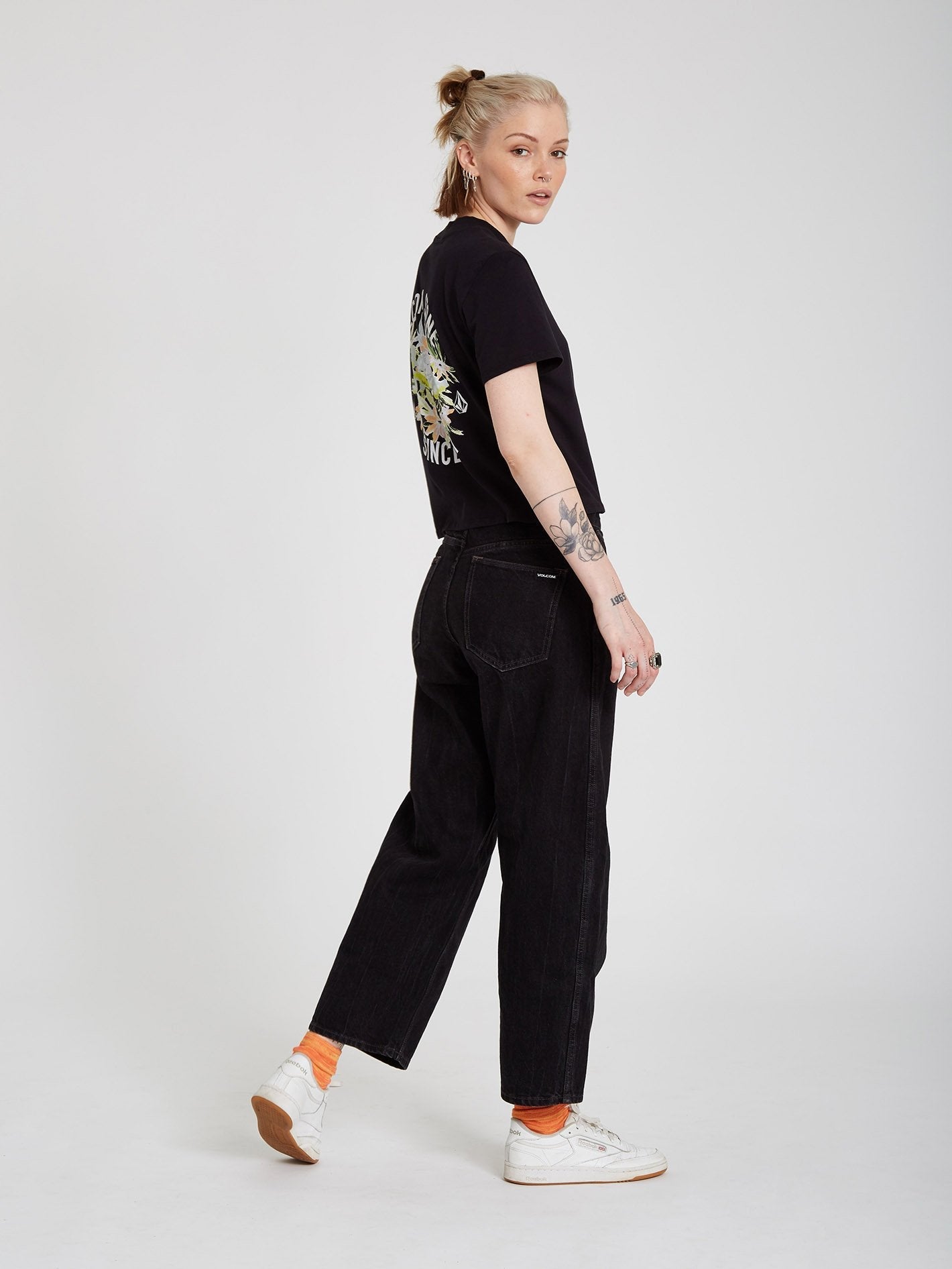 T-Shirt mit Taschenzifferblatt - Schwarz