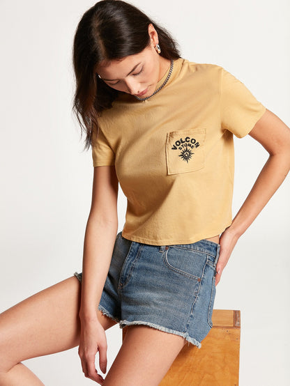 Pocket Dial T-Shirt - Dust Gold