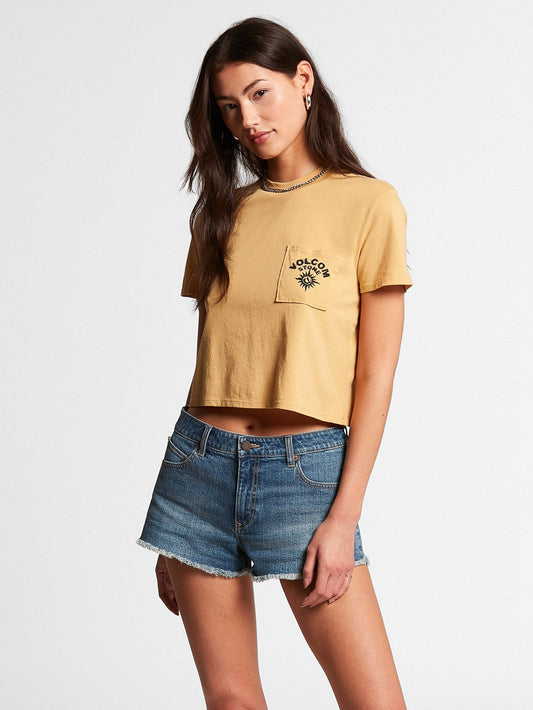 Pocket Dial T-Shirt - Staubgold