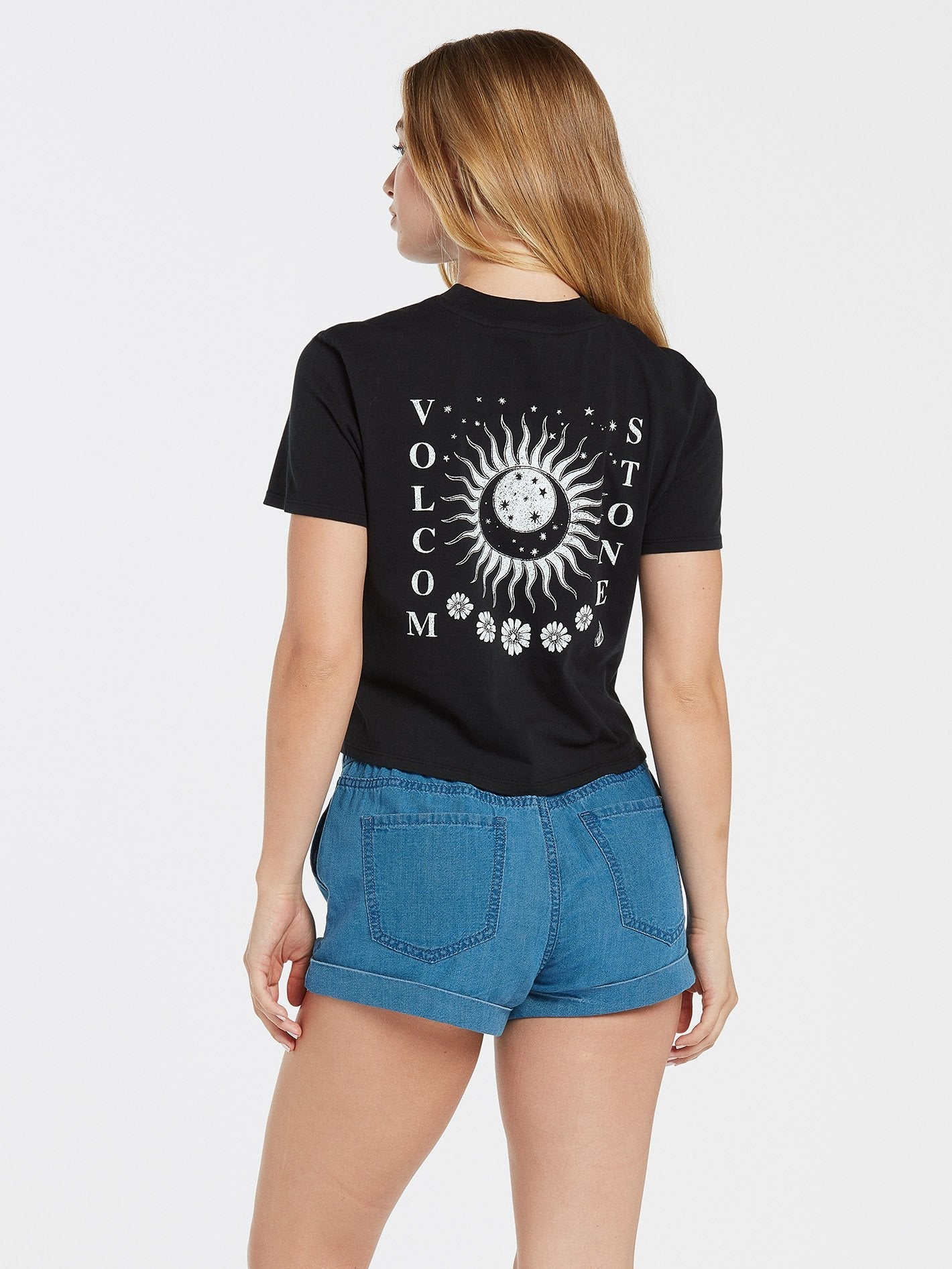 T-Shirt mit Taschenzifferblatt - SCHWARZ