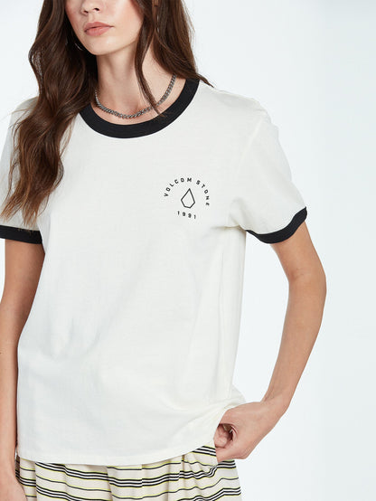 T-shirt Truly Ringer - STAR WHITE