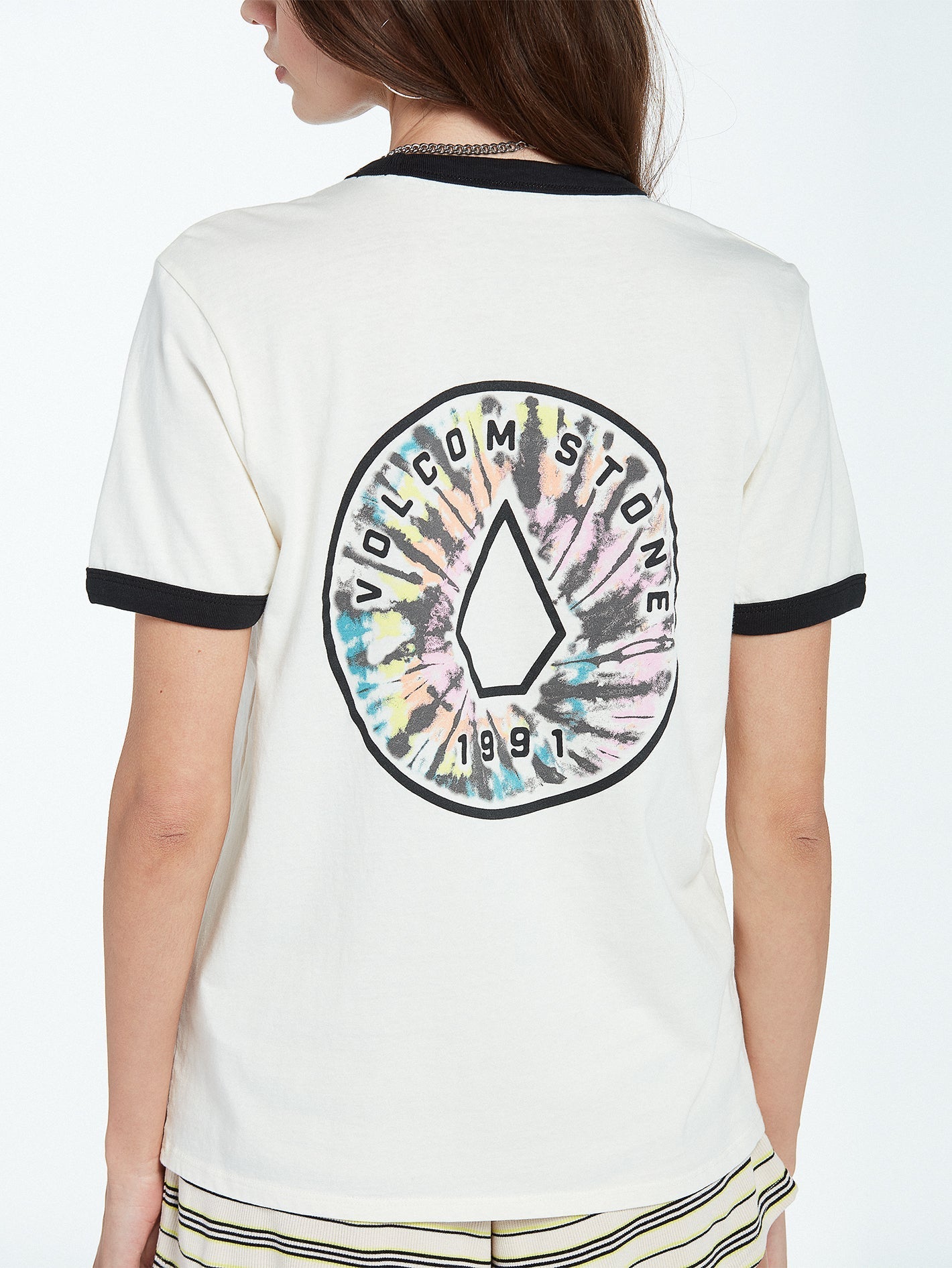 T-shirt Truly Ringer - STAR WHITE