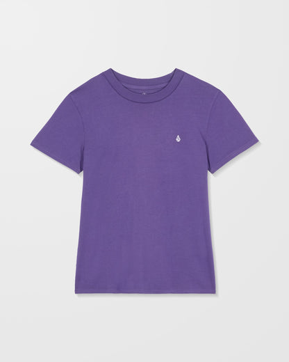 T-Shirt Solid Stone Emb - Acai