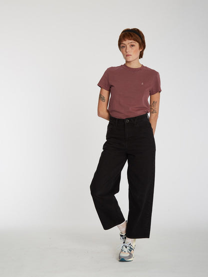 Solid Stone T-shirt - BURGUNDY