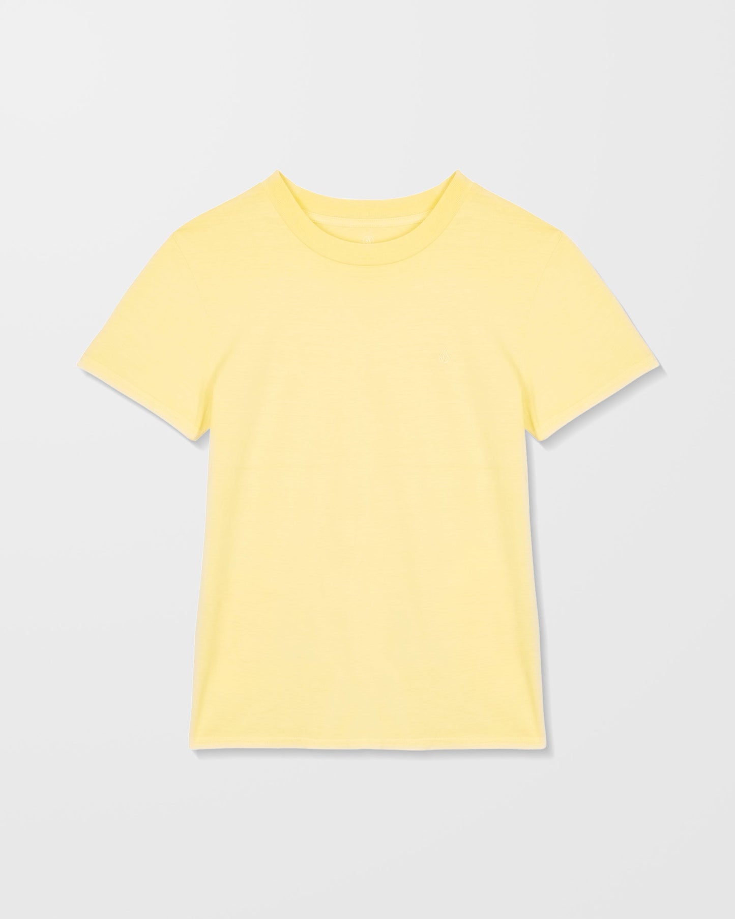 T-Shirt Solid Stone Emb - Dawn Yellow